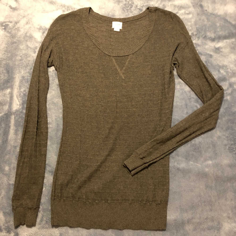 Mossimo Supply Co Dark Grey Knit Sweater